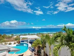 Villa Bleue - 227m2 avec piscine et vue mer - Saint-Gilles-Les-Bains - Filaos