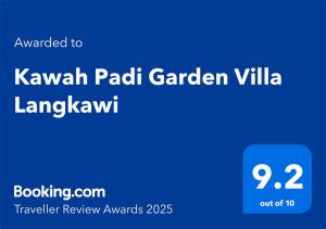 Kawah Padi Garden Villa Langkawi