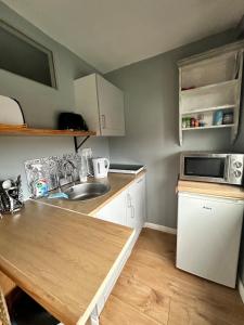 Bright double studio with large patio space