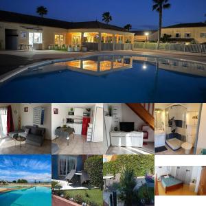 Maisons de vacances Maison avec piscine dans residence : Maison 1 Chambre