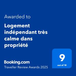 Appartements Logement independant tres calme dans propriete : Appartement 2 Chambres