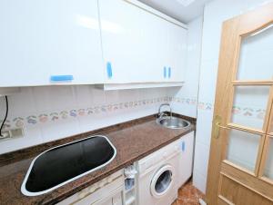 Beachfront apartment with garage