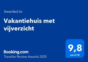Vakantiehuis met vijverzicht