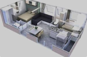 Campings Mobil Home Calina 4-6 personnes : photos des chambres