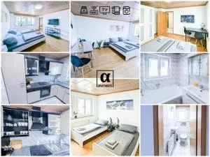 ALFA Stuttgart 3 Zimmer 6 Betten Apartment Zuffenhausen Porsche Bosch BZ WLAN EBK WM - كورنفستهايم