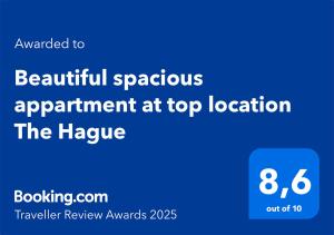 Beautiful spacious appartment at top location in The Hague