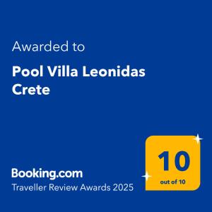 Pool Villa Leonidas Crete