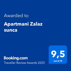 Apartmani Zalaz sunca