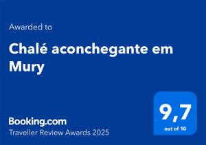 Chalé aconchegante em Mury