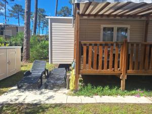 MH 535 Tout équipé 3 CHAMBRES 1 SDB dans camping 4 étoiles