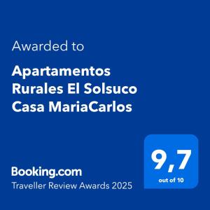 Apartamentos Rurales El Solsuco Casa MariaCarlos
