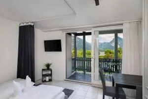 HID AG: Lakeview Studio mit Parkplatz und Balkon - Saxeten