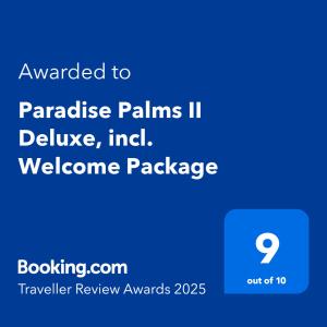 Paradise Palms II Deluxe, incl. Welcome Package