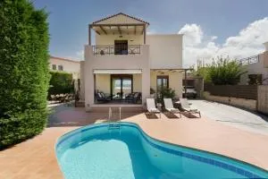 Villa Los Pacos - Spacious 3-bed villa near Rethymno with spectacular sea view - Agios Dimitrios