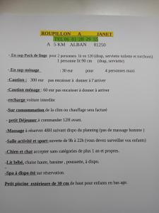 Maisons de vacances ROUPILLON A JANET : photos des chambres