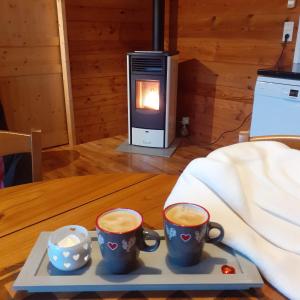 Maisons de vacances Chalet Cedre - Les Chalets de Barruerot - Spa jacuzzi privatif : photos des chambres