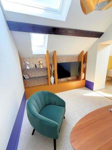 Grand duplex haut de gamme, 4pers, hyper centre, climatisation, stationnements à 10m , très calme