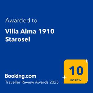 Villa Alma 1910 Starosel
