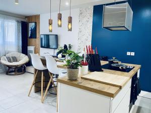 Appartements Cantosia - Appartement T3, Terrasse & Jardin Privatif : photos des chambres