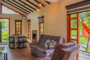 Cozy Wood Pine Cabin at Milagros Casa de Campo