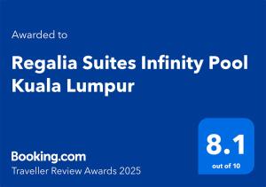 Regalia Suites Infinity Pool Kuala Lumpur