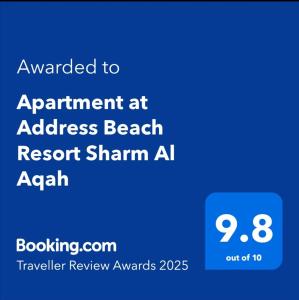 Apartment at Address Beach Resort Sharm Al Aqah