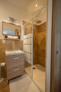 B&B / Chambres d'hotes La Sousto de Lili : Chambre Lits Jumeaux avec Douche 
