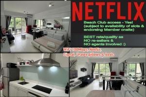 Beach condos at Pico de Loro Cove - Wi-Fi & Netflix, 42-50''TVs with Cignal cable, Uratex beds & pillows, equipped kitchen, balcony, parking - guest registration fee is not included - 3hvězdičkové hotely ve městě Nasugbu
