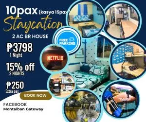 MG 10pax 2 AC BR Videoke FREE Parking Netflix Cook Shower Heater Grill - Rodriguez