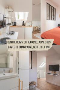 Appartements CELIAN,centre Reims pour 4 pers : photos des chambres