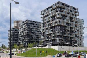 Nowoczesne Studio dla 4 Osób z Balkonem by Noclegi Renters