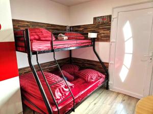 Appartements 02 - Tres joli 2 pieces avec 3 lits pouvant accueillir jusqu'a 5 personnes, situe au rdc avec entree independante, une place de parking reservee devant l'entree et terrasse sur l'arriere donnant sur parc arbore, tout le linge de maison est fourni : Appartement 1 Chambre