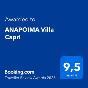ANAPOIMA Villa Capri