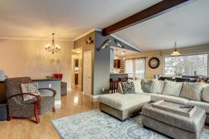 Theater Room and Fire Pit Anchorage Family Retreat