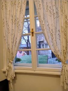 Tiny studio in top center