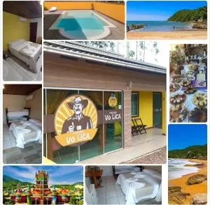 Pousada Vô Lica com piscina - Escalvado