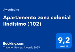 Apartamento zona colonial lindísimo (102)