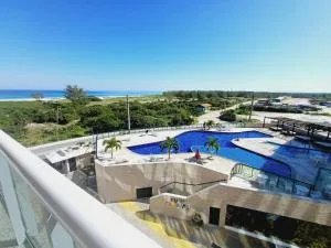 Apto com vista para o mar, ar cond. e wifi - 萨夸雷马