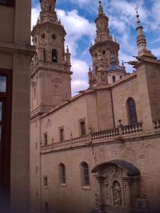 In front of cathedral Home of Carla