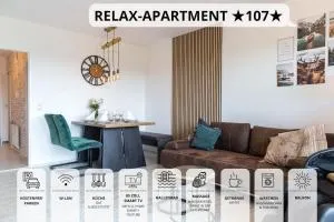 Relax-Apartment 107 mit Pool, Massagesessel, Küche - Obertal