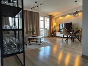 Apartament w Centrum z widokiem na jeziorko