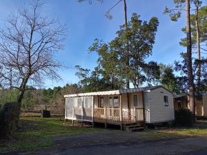 MH 201 AGREABLE et tout ÉQUIPÉ 2CH dont suite parentale et 2sdb avec vue sur foret dans camping 4 étoiles