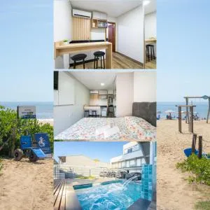 Studio A 350m PRAIA com Garagem privativa Cozinha funcional Ar Condicionado, Wi Fi, Localização estratégica, Centro da cidade, perto de tudo Reserve agora mesmo - 皮萨拉斯