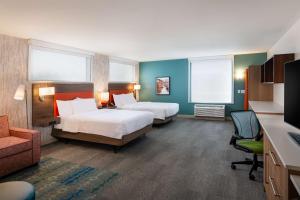 Studio Suite with Two Queen Beds room in Home2 Suites by Hilton Bozeman Midtown