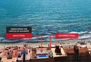 Céntrico, reformado, frente a playa de Alicante y piscina