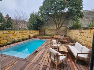Villa Nomade - Bordeaux center 180m2, 4 rooms, Garden & Pool - 塔朗斯
