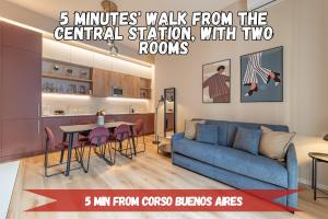 5' from Central Station, with 2 Bedrooms