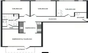 A room in a shared apartment - Skovlunde