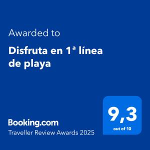 Disfruta en 1ª línea de playa