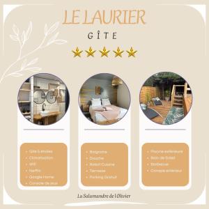 Maisons de vacances La Salamandre de l Olivier - Le Laurier : photos des chambres